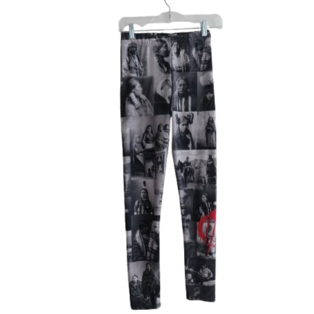 SECTION 35 Native American Western Southwestern Print Tight Leggings - Size S